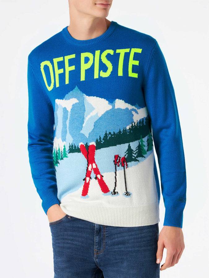 Mc2 Saint Barth Maglia Da Uomo Con Cartolina Montagne
