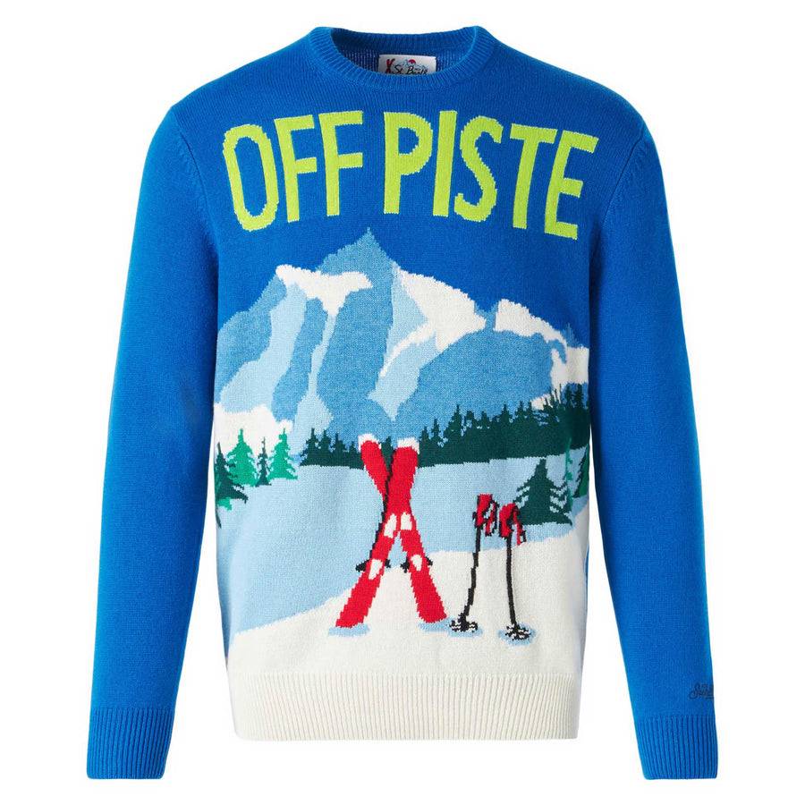Mc2 Saint Barth Maglia Da Uomo Con Cartolina Montagne