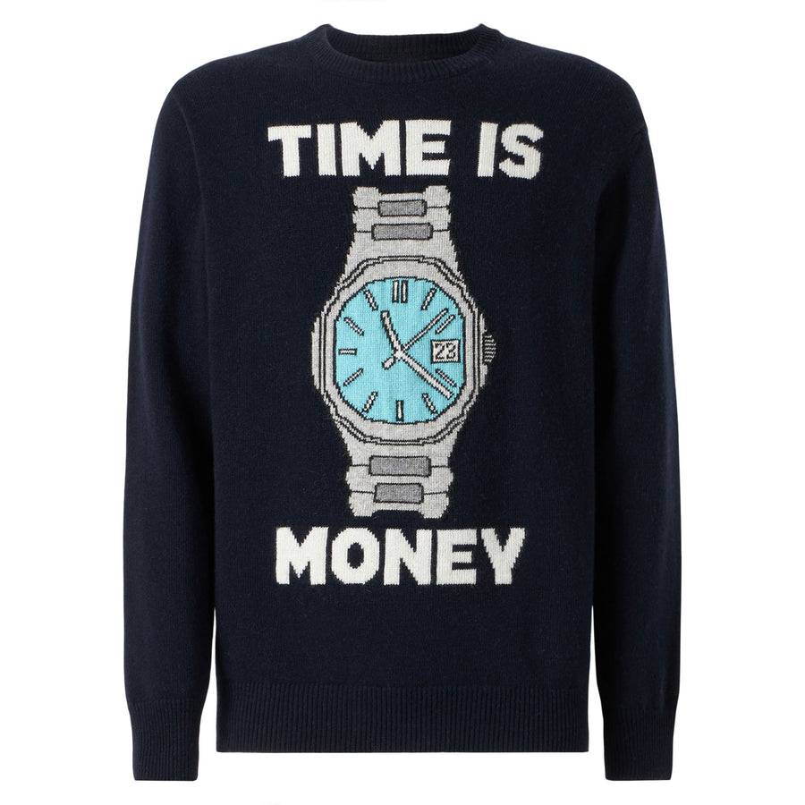 Mc2 Saint Barth Maglia Da Uomo Con Ricamo Time Is Money