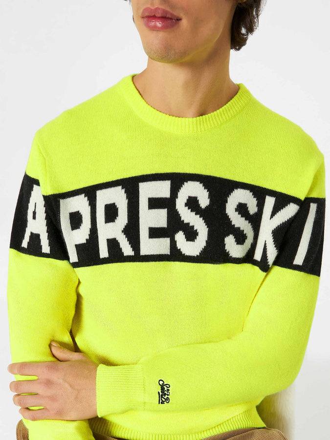 Mc2 Saint Barth Maglia Da Uomo Con Scritta Apres Ski