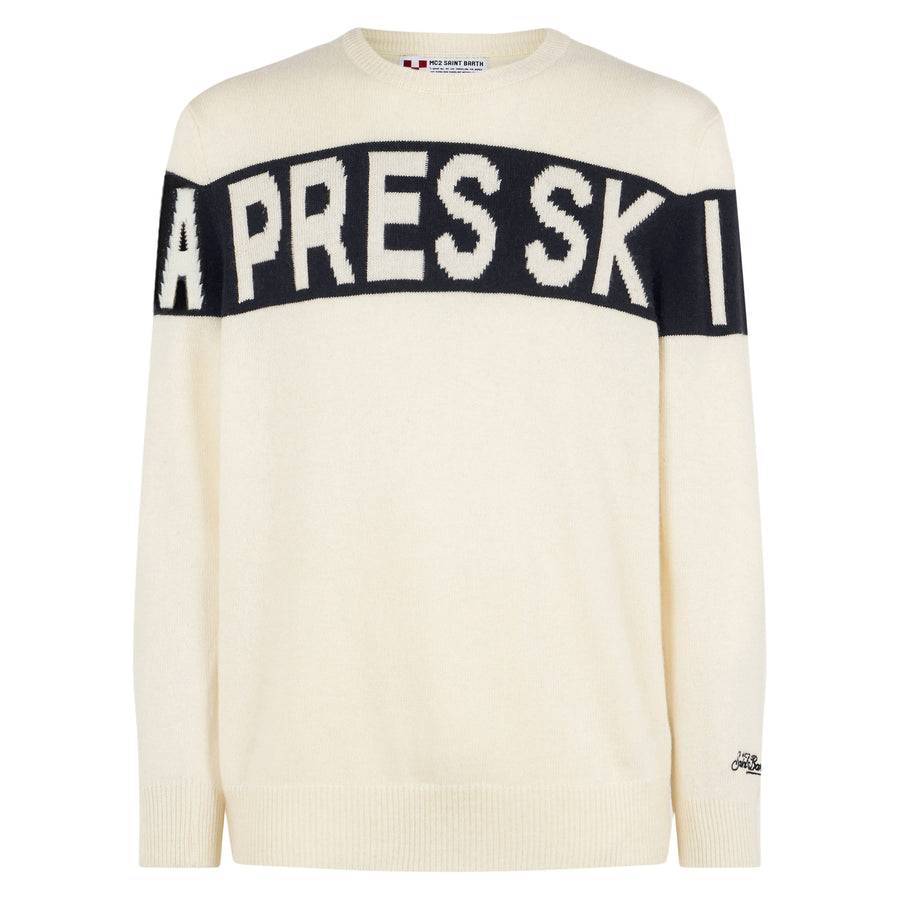 Mc2 Saint Barth Maglia Da Uomo Con Scritta Après Ski