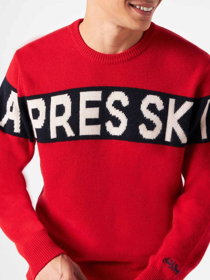 Mc2 Saint Barth Maglia Da Uomo Con Scritta Apres Ski
