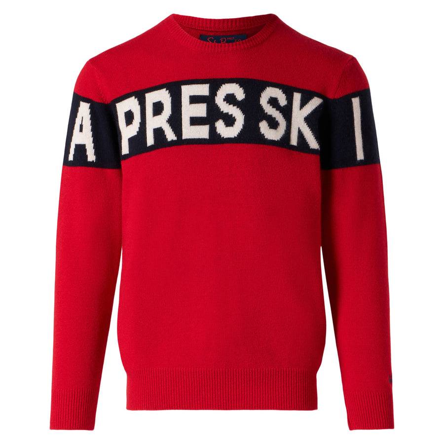 Mc2 Saint Barth Maglia Da Uomo Con Scritta Apres Ski