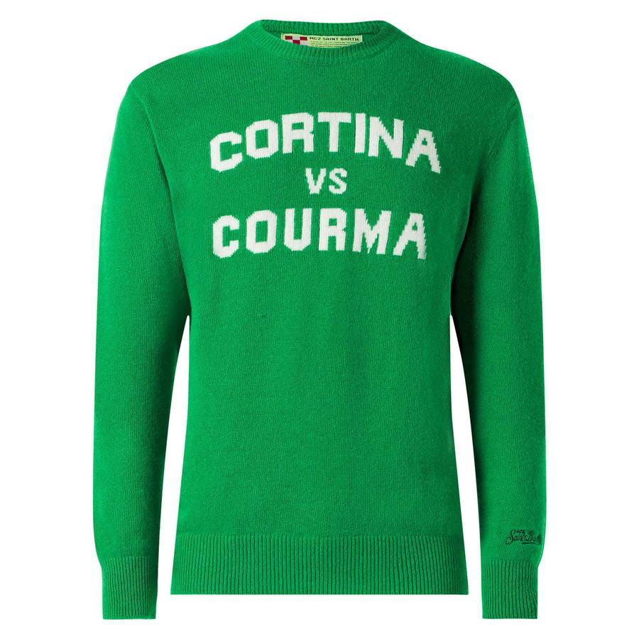 Mc2 Saint Barth Maglia Da Uomo Con Scritta Cortina Vs Courma
