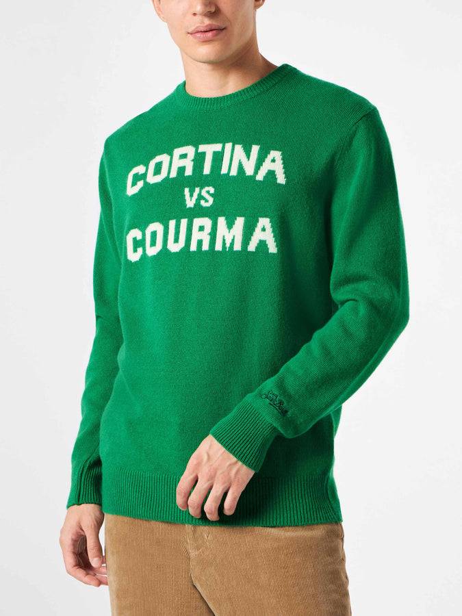 Mc2 Saint Barth Maglia da uomo con scritta Cortina vs Courma