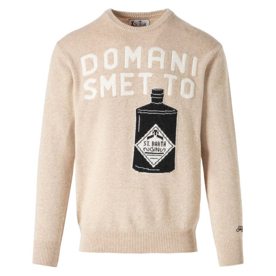 Mc2 Saint Barth Maglia Da Uomo Con Scritta Domani Smetto