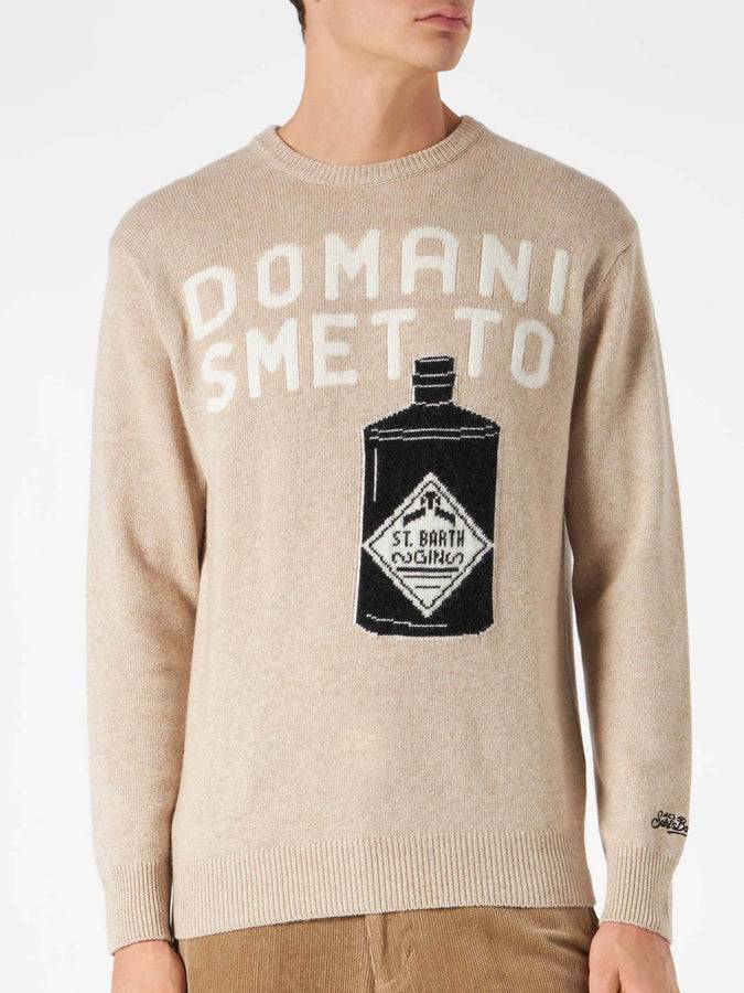 Mc2 Saint Barth Maglia da uomo con scritta Domani Smetto