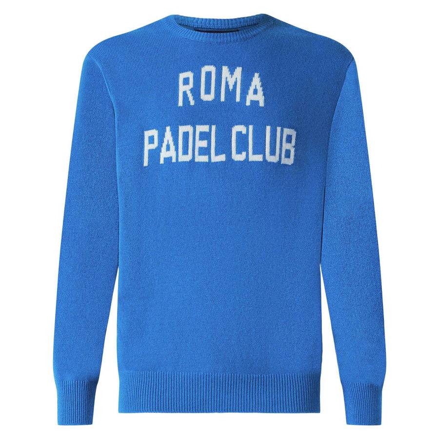 Mc2 Saint Barth Maglia Da Uomo Con Stampa Jacquard Roma Padel Club