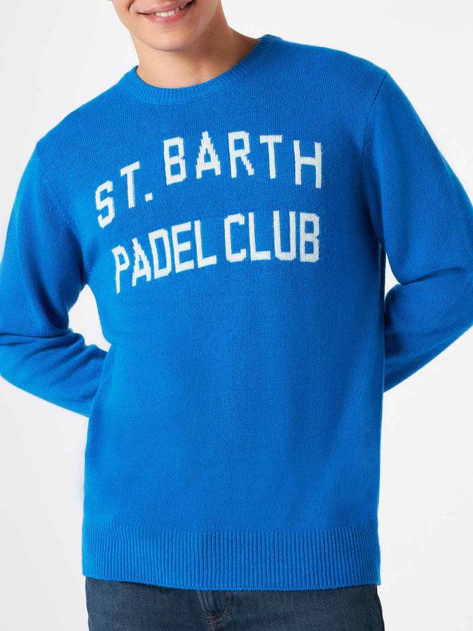 Mc2 Saint Barth Maglia Da Uomo Con Stampa Jacquard St. Barth Padel Club