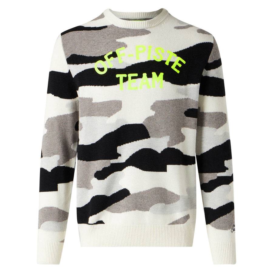 Mc2 Saint Barth Maglia Da Uomo Con Stampa Mimetica Off-piste Team