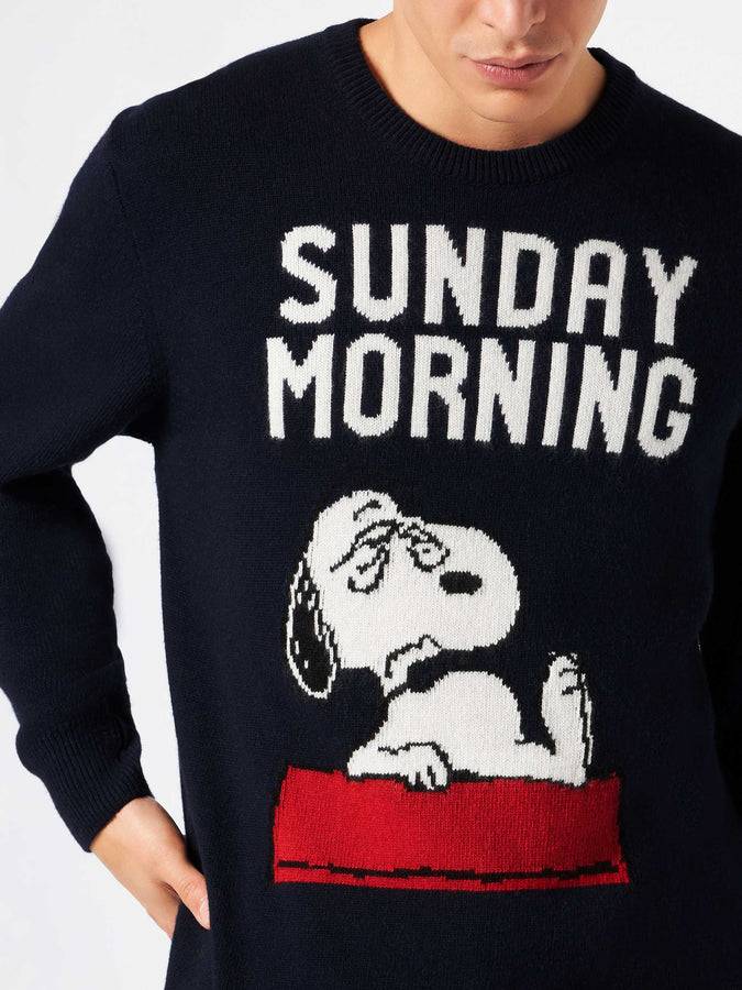 Mc2 Saint Barth Maglia Da Uomo Con Stampa Snoopy Sunday Morning | SNOOPY - EDIZIONE SPECIALE PEANUTS™