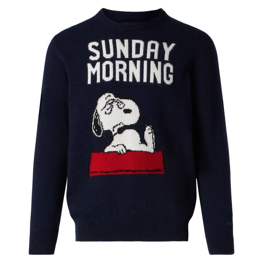 Mc2 Saint Barth Maglia Da Uomo Con Stampa Snoopy Sunday Morning | SNOOPY - EDIZIONE SPECIALE PEANUTS™