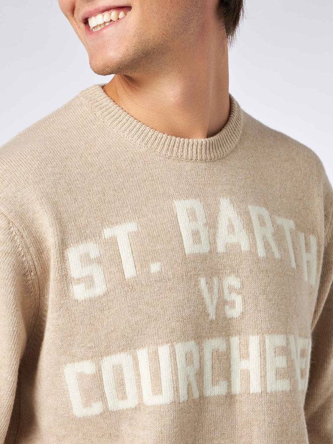 Mc2 Saint Barth Maglia Da Uomo Con Stampa St. Barth VS Courchevel