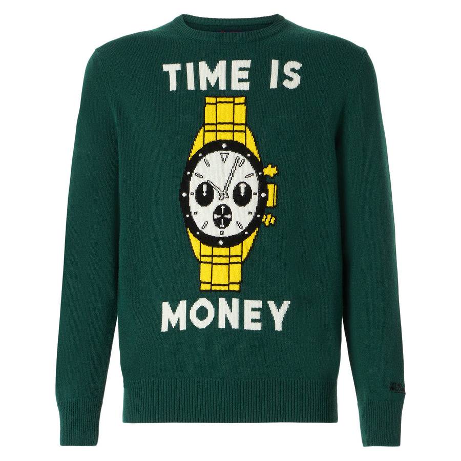 Mc2 Saint Barth Maglia Da Uomo Con Stampa Time Is Money