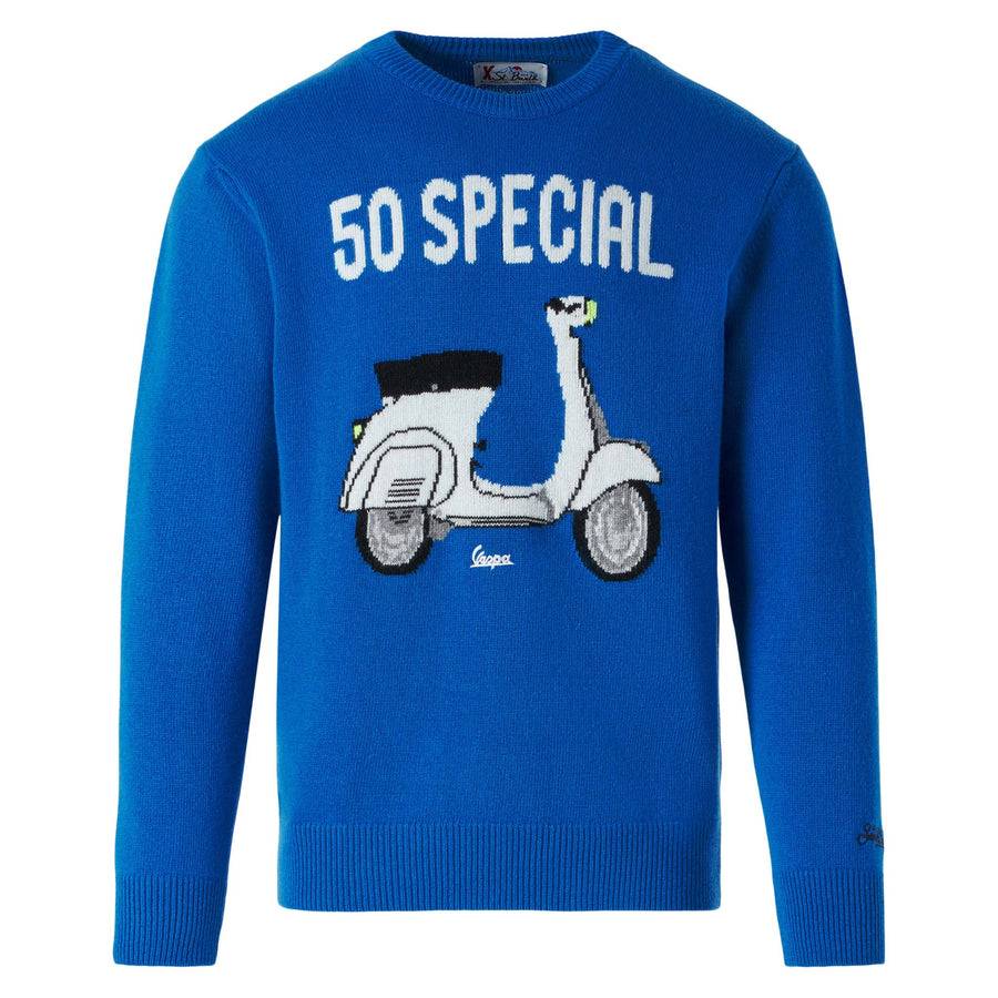 Mc2 Saint Barth Maglia Da Uomo Con Stampa Vespa | EDIZIONE SPECIALE VESPA®