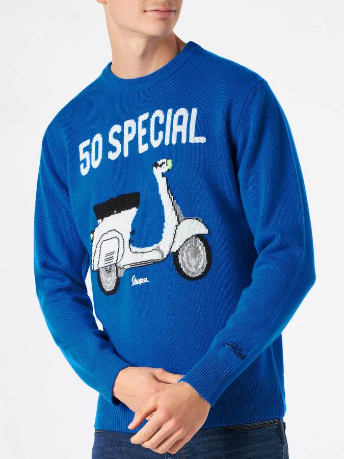Mc2 Saint Barth Maglia da uomo con stampa Vespa | EDIZIONE SPECIALE VESPA®