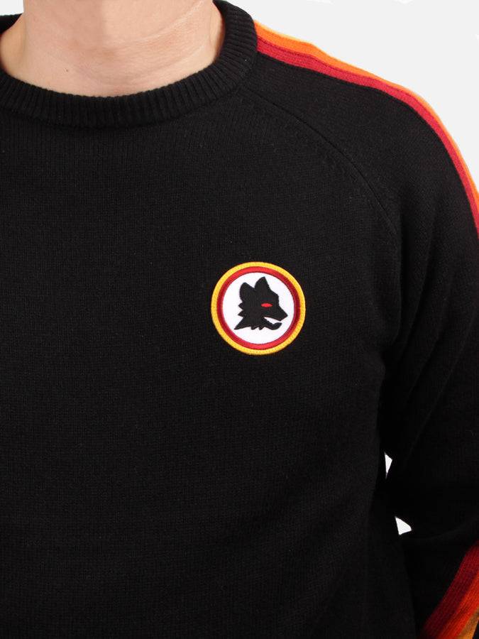 Mc2 Saint Barth Maglia Da Uomo Girocollo Con Patch Roma | EDIZIONE SPECIALE AS ROMA