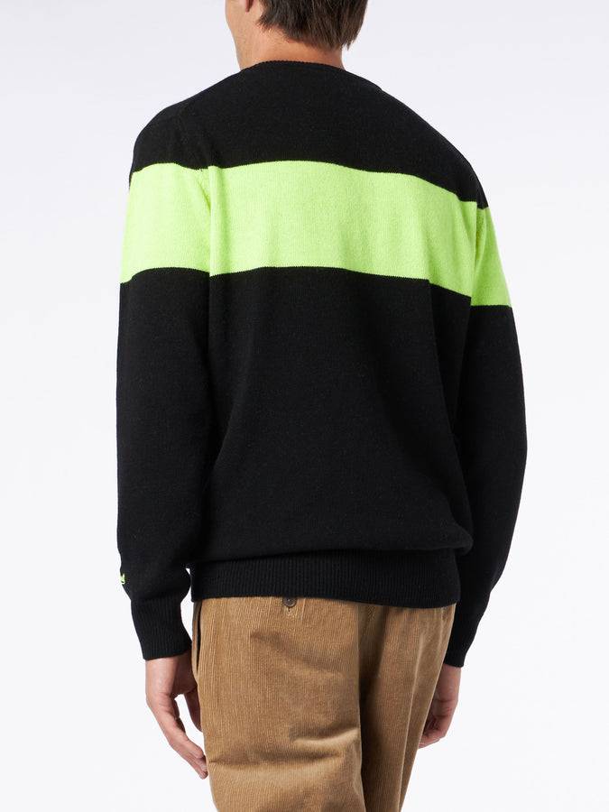 Mc2 Saint Barth Maglia Da Uomo Girocollo Con Stampa Jacquard Après Ski