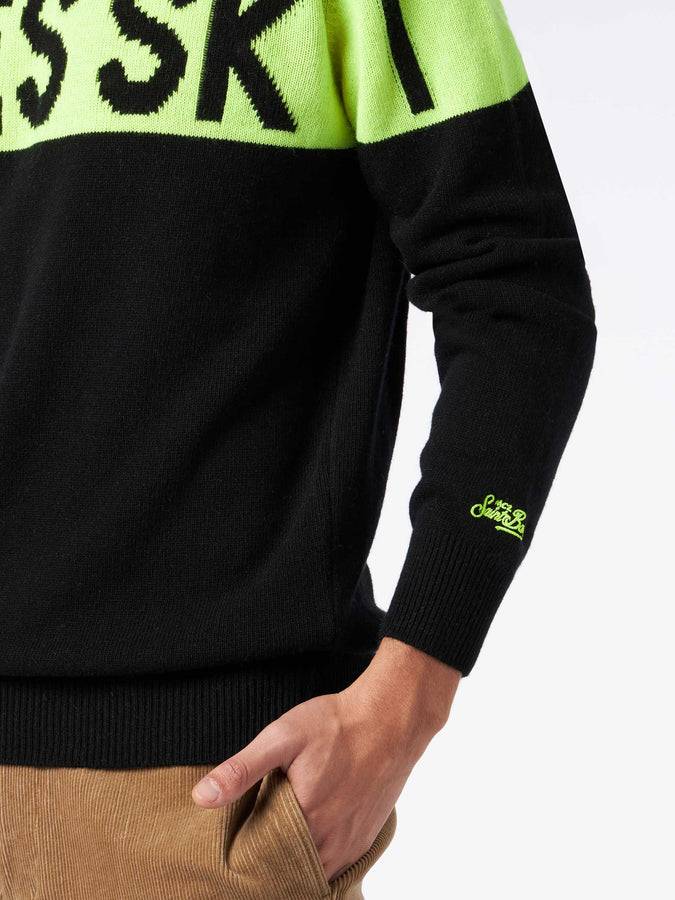 Mc2 Saint Barth Maglia Da Uomo Girocollo Con Stampa Jacquard Après Ski