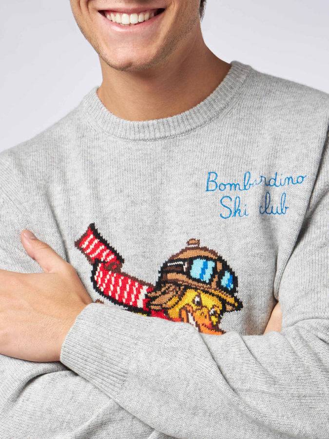 Mc2 Saint Barth Maglia Da Uomo Girocollo Con Stampa Jacquard Crypto Ducky | EDIZIONE SPECIALE CRYPTO PUPPETS
