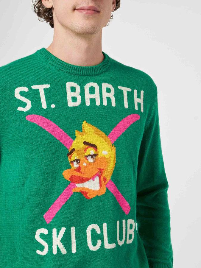 Mc2 Saint Barth Maglia Da Uomo Girocollo Con Stampa Jacquard Crypto Ducky | EDIZIONE SPECIALE CRYPTO PUPPETS