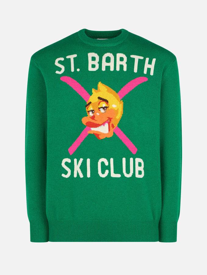 Mc2 Saint Barth Maglia Da Uomo Girocollo Con Stampa Jacquard Crypto Ducky | EDIZIONE SPECIALE CRYPTO PUPPETS