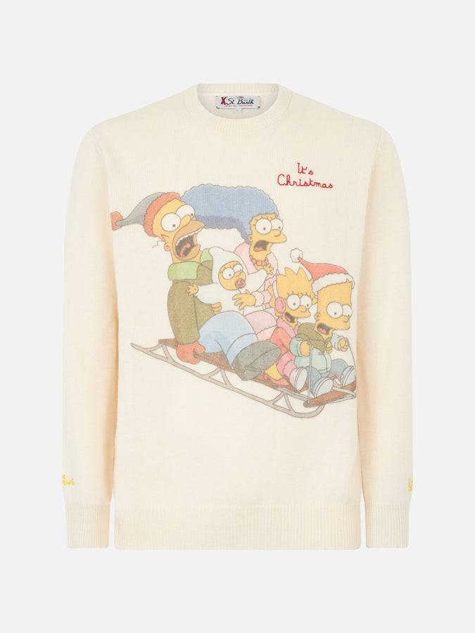 Mc2 Saint Barth Maglia Da Uomo Girocollo Con Stampa Jacquard Famiglia Simpson | EDIZIONE SPECIALE DEI SIMPSON