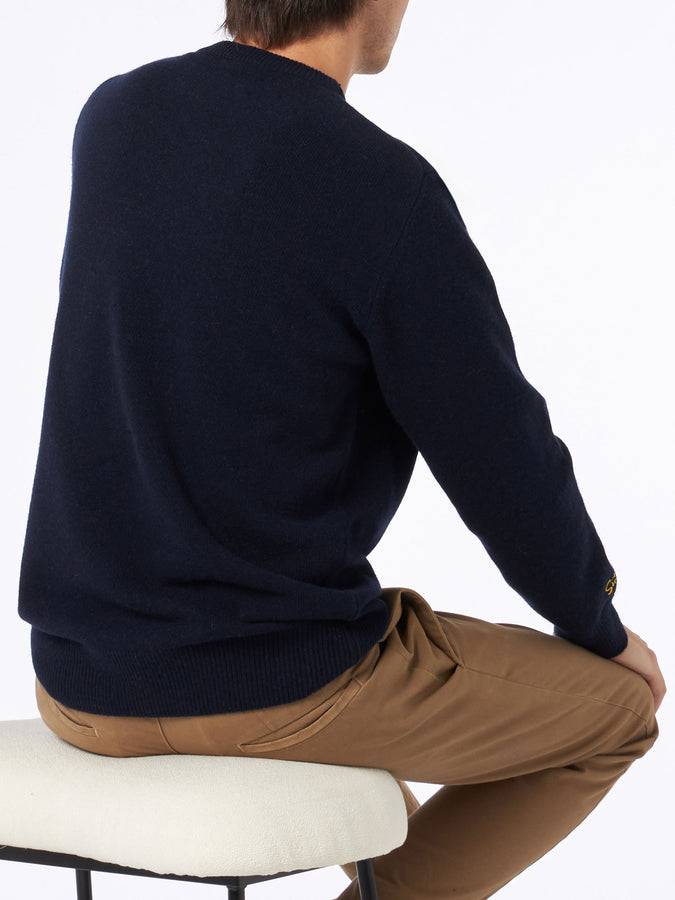 Mc2 Saint Barth Maglia Da Uomo Girocollo Con Stampa Jacquard Homer Simpson | EDIZIONE SPECIALE I SIMPSON