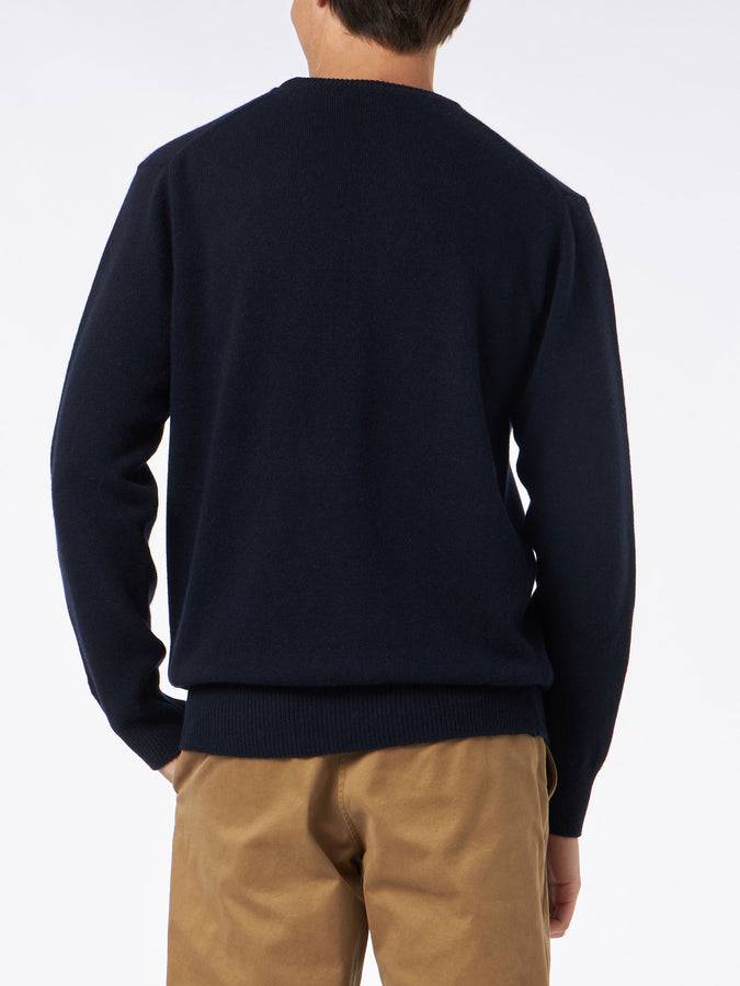 Mc2 Saint Barth Maglia Da Uomo Girocollo Con Stampa Jacquard St. Barth Padel Club