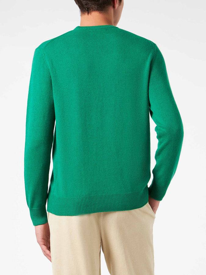 Mc2 Saint Barth Maglia Da Uomo Girocollo Con Stampa Jacquard Tennis Snoopy | SNOOPY - EDIZIONE SPECIALE ©PEANUTS
