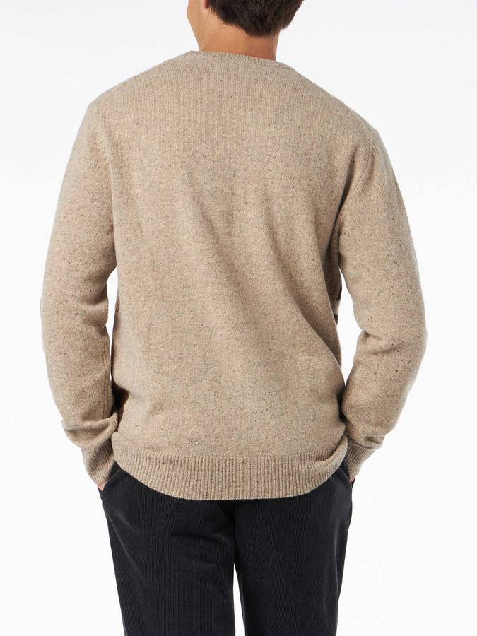 Mc2 Saint Barth Maglia Da Uomo Girocollo In Donegal Con Stampa Jacquard Cartolina Courchevel