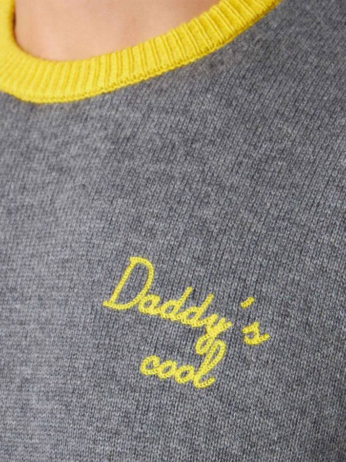 Mc2 Saint Barth Maglia Da Uomo Grigia Con Ricamo Daddy's Cool