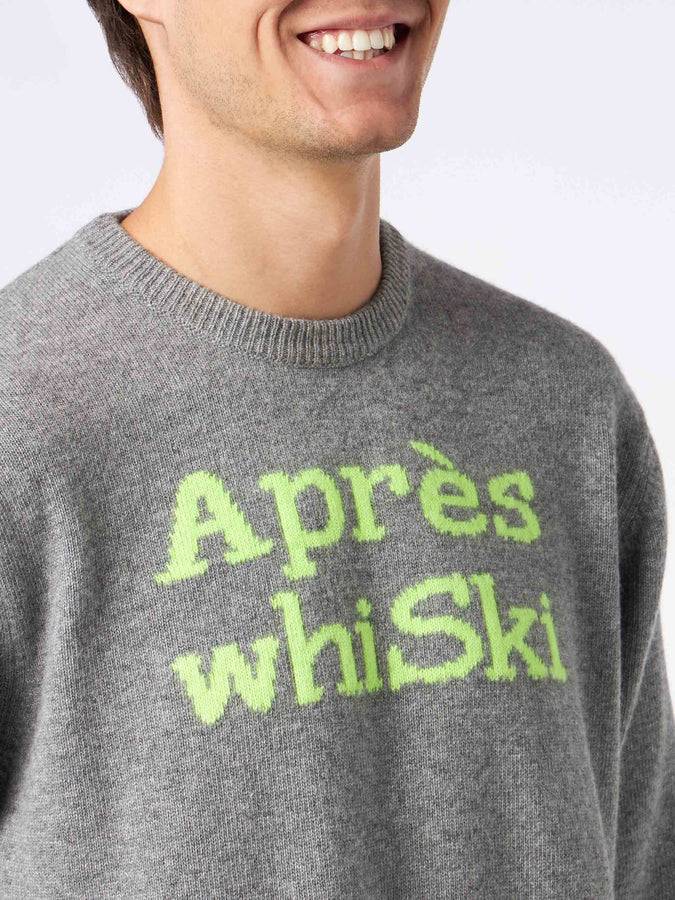 Mc2 Saint Barth Maglia Da Uomo In Misto Cashmere Whi-Ski