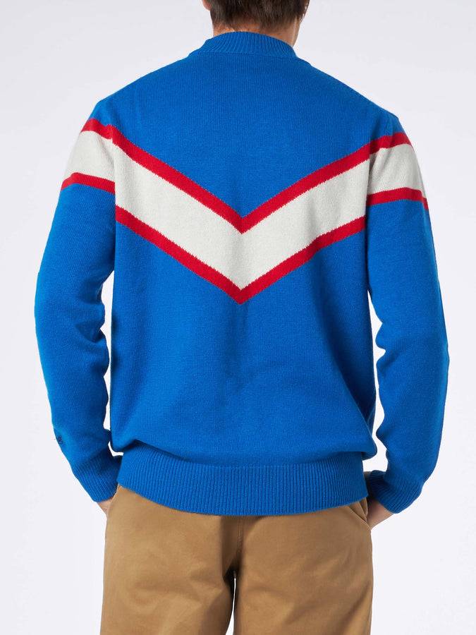 Mc2 Saint Barth Maglia Da Uomo Mezzo Dolcevita Con Ricamo Après Ski King