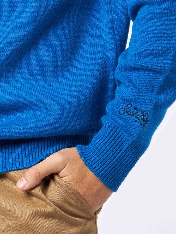 Mc2 Saint Barth Maglia Da Uomo Mezzo Dolcevita Con Ricamo Après Ski King