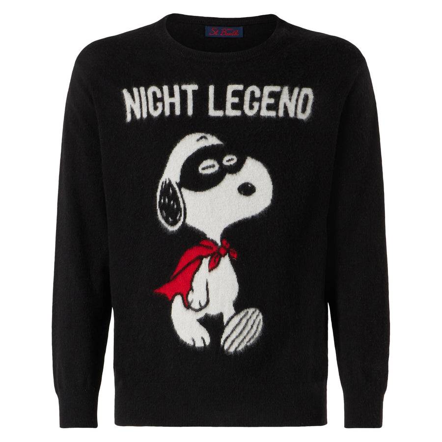 Mc2 Saint Barth Maglia Da Uomo Morbida Con Stampa Snoopy Night Legend | SNOOPY - EDIZIONE SPECIALE PEANUTS™