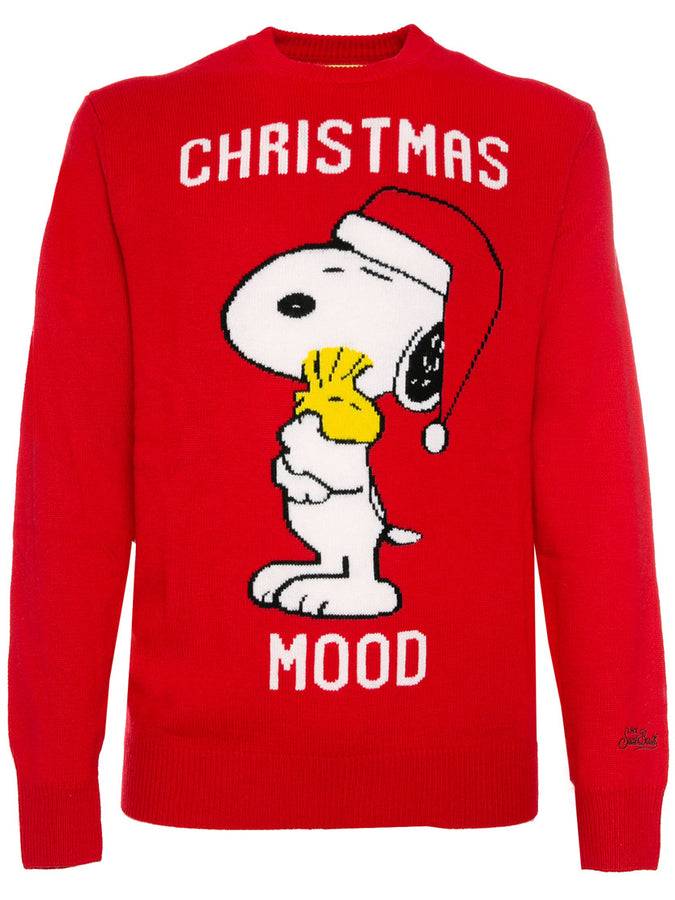 Mc2 Saint Barth Maglia Da Uomo Natalizia Snoopy | Edizione Speciale Peanuts™