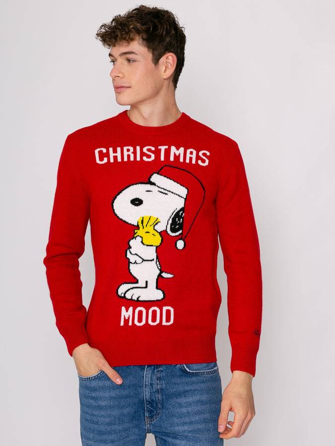 Mc2 Saint Barth Maglia da uomo Natalizia Snoopy | Edizione speciale Peanuts™