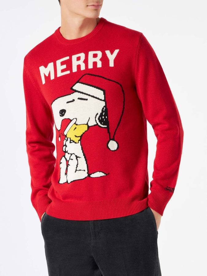 Mc2 Saint Barth Maglia Da Uomo Rossa Con Stampa Snoopy | SNOOPY - EDIZIONE SPECIALE PEANUTS™