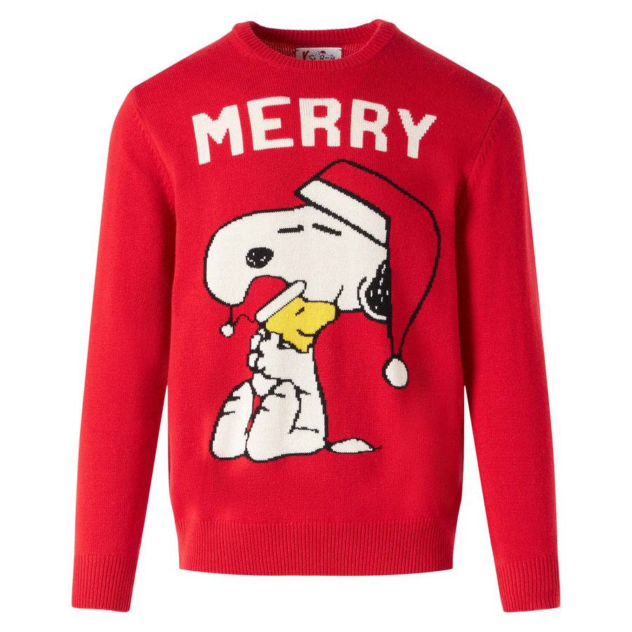 Mc2 Saint Barth Maglia Da Uomo Rossa Con Stampa Snoopy | SNOOPY - EDIZIONE SPECIALE PEANUTS™