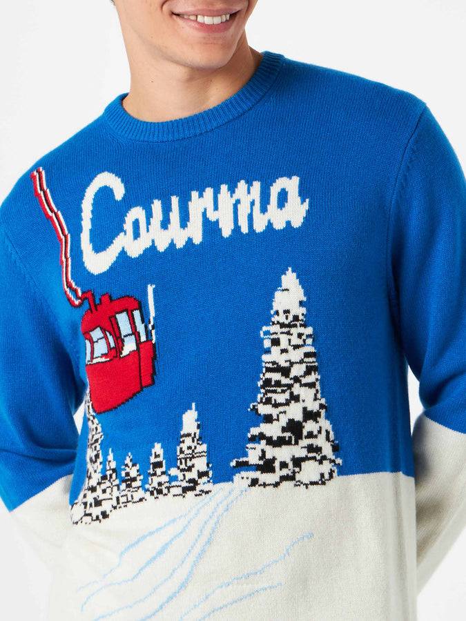 Mc2 Saint Barth Maglia Da Uomo Stampa Cartolina Vintage Courma