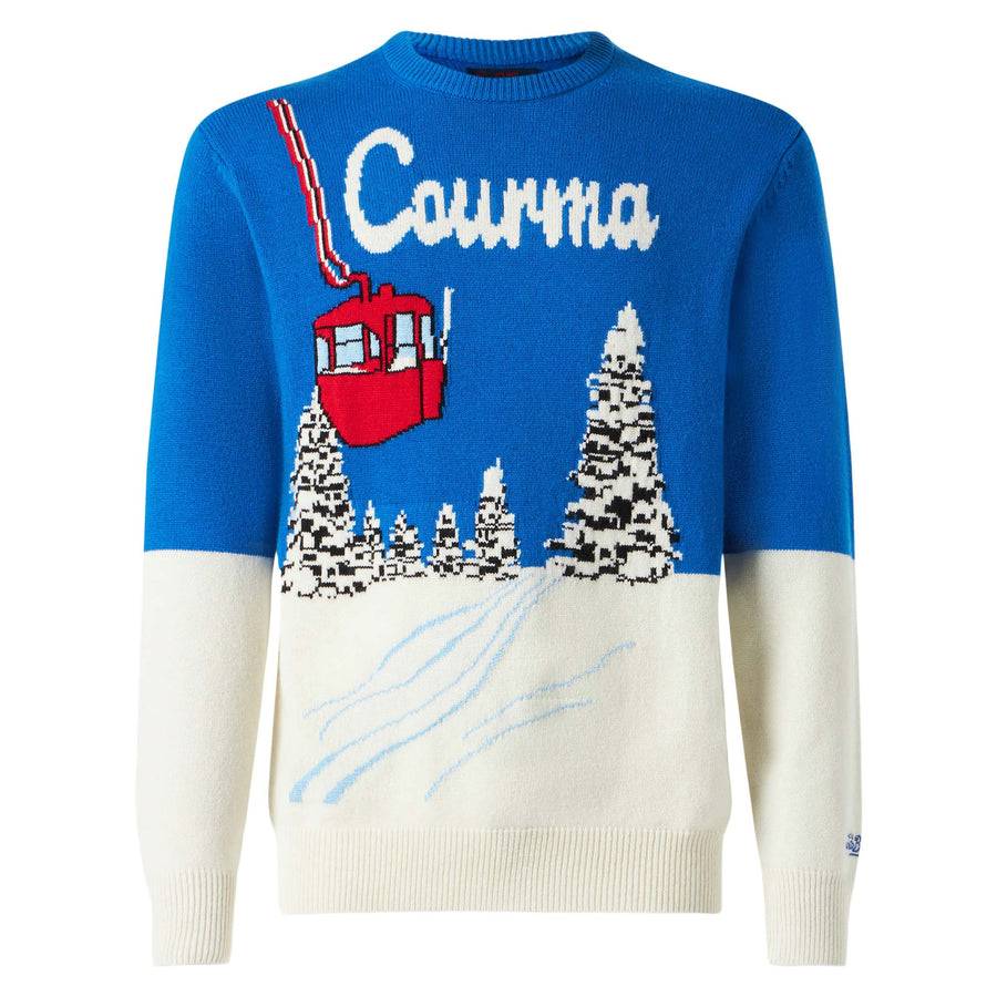 Mc2 Saint Barth Maglia Da Uomo Stampa Cartolina Vintage Courma