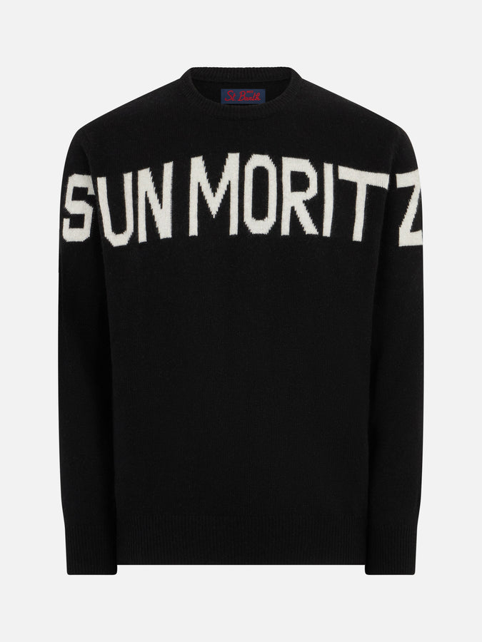 Mc2 Saint Barth Maglia Da Uomo Sun Moritz In Misto Cashmere