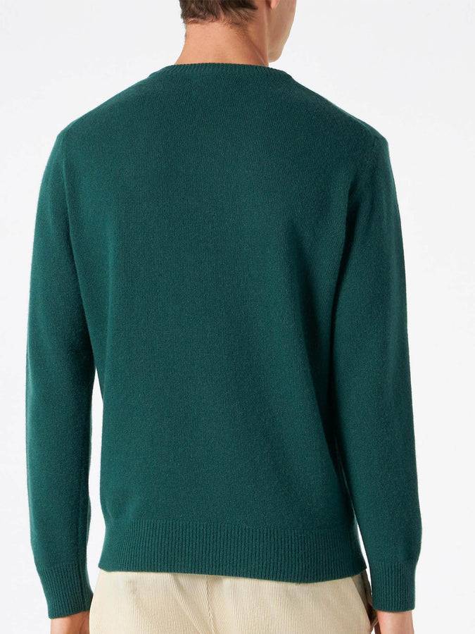 Mc2 Saint Barth Maglia Da Uomo Verde Con Stampa Snoopy | SNOOPY - EDIZIONE SPECIALE PEANUTS™