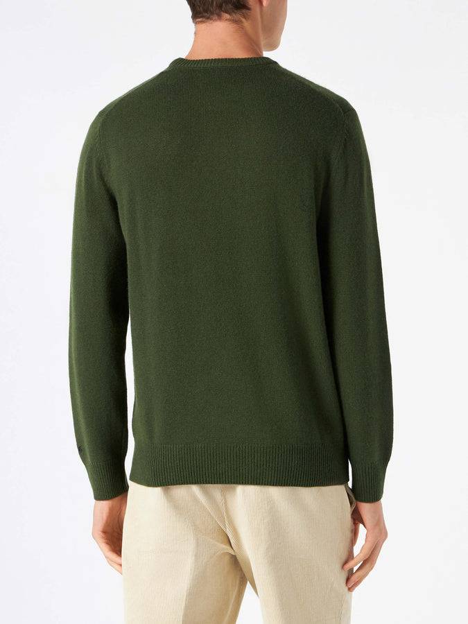 Mc2 Saint Barth Maglia Da Uomo Verde Militare Con Stampa Snoopy | EDIZIONE SPECIALE PEANUTS™