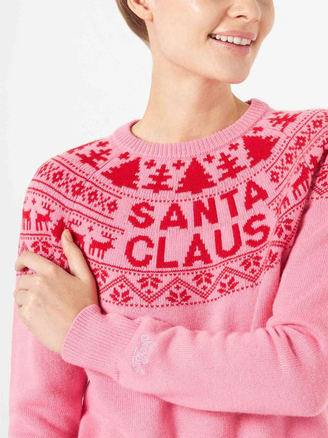 Mc2 Saint Barth Maglia Donna Con Ricamo Santa Claus
