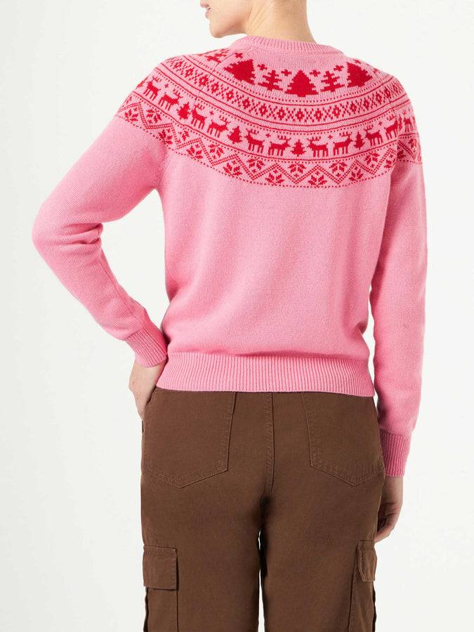 Mc2 Saint Barth Maglia Donna Con Ricamo Santa Claus