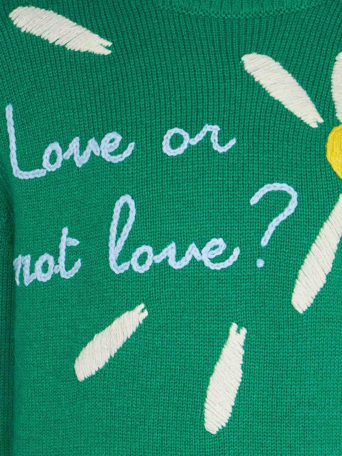 Mc2 Saint Barth Maglia Garzata Da Bambina Con Stampa Margherite