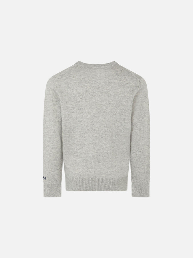 Mc2 Saint Barth Maglia Grigia Da Bambino Stampa To Be Posh