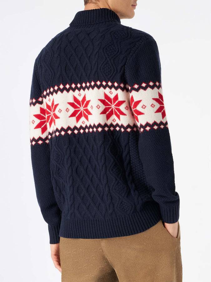Mc2 Saint Barth Maglia Mezzo Collo Alto Con Scritta Bombardino